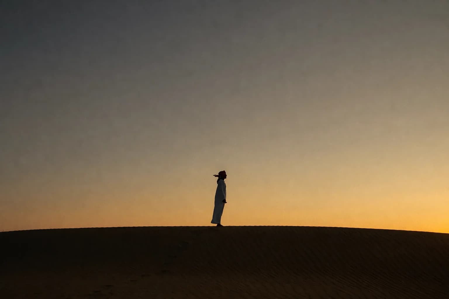 Silhouette at sunset